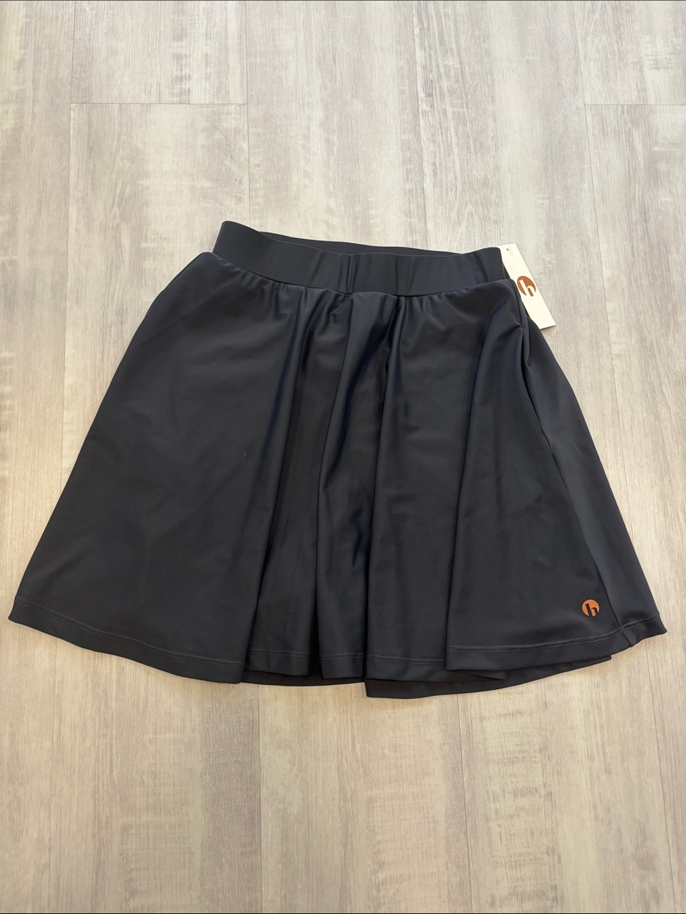 Honey Mark Women's Black Swim Skort with Elastic Waistband Size Small